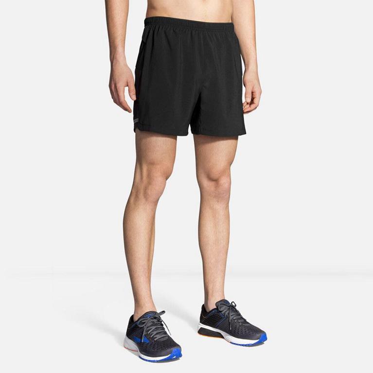 Brooks Sherpa 5 - Mens Running Shorts - Grey (94518GWLO)
